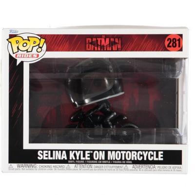 Funko POP! Ride DLX: The Batman- Selina Kyle On Motorcycle Toy Figures 23x33x16cm