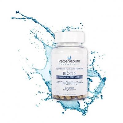 Regenepure Essentials Biotin Hair Supplement 90 Capsules