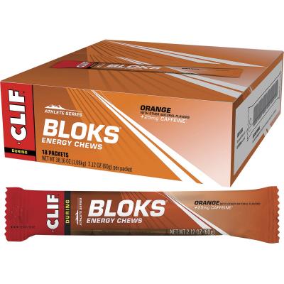 Bloks Energy Chews Orange 25mg Caffeine 18x60g