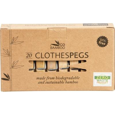 Clothes Pegs Biodegradable Bamboo 20pk