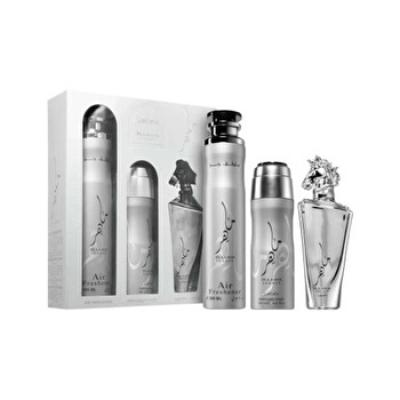 Lattafa Maahir Legacy 3 Pcs Gift Set With Eau De Parfum & 200ml Deo & 50ml Air Freshner 100ml