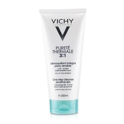 Vichy Purete Thermale 3 In 1 One Step Cleanser (For Sensitive Skin) (Random Packaging) 200ml/6.76ml