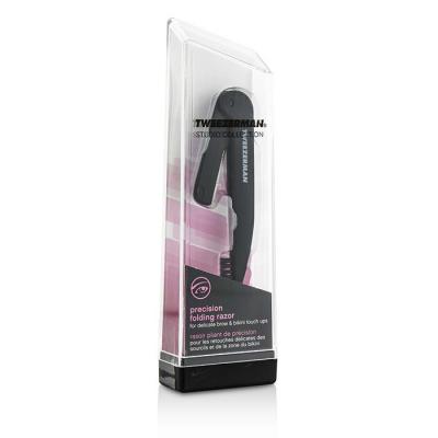 Tweezerman Precision Folding Razor - Black (Studio Collection)