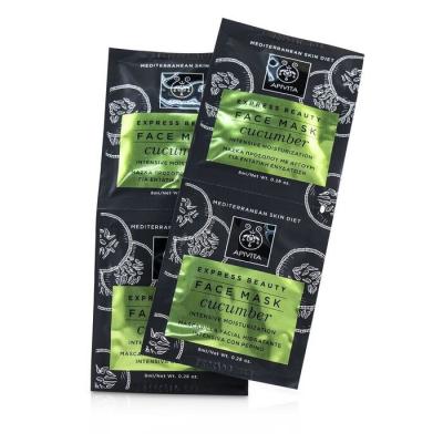 Apivita Express Beauty Face Mask with Cucumber (Intensive Moisturization) 6x(2x8ml)