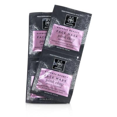 Apivita Express Beauty Face Mask with Pink Clay (Gentle Cleansing) 6x(2x8ml)