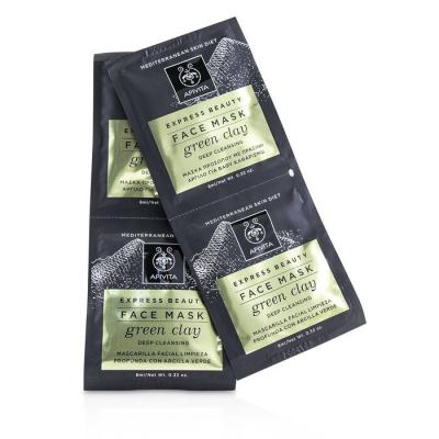 Apivita Express Beauty Face Mask with Green Clay (Deep Cleansing) 6x(2x8ml)