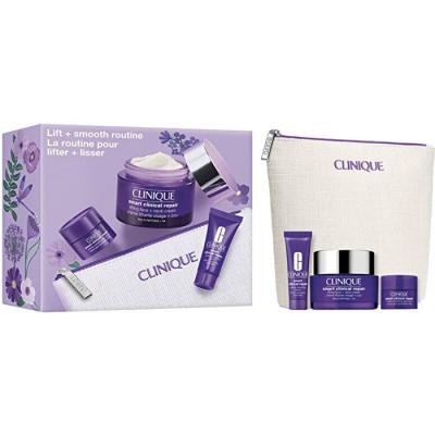 Clinique Smart Clinic.Set: Lifting Face+Neck Cream 50ml+Wrinkle Correcting Serum 10ml+Wrinkle Corrective Eye Cream 5ml +Bag 4pcs