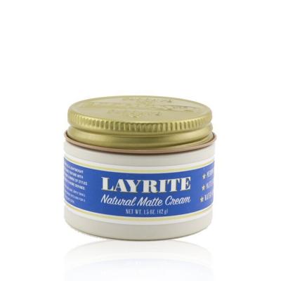 Layrite Natural Matte Cream (Medium Hold, Matte Finish, Water Soluble) 42g/1.5oz