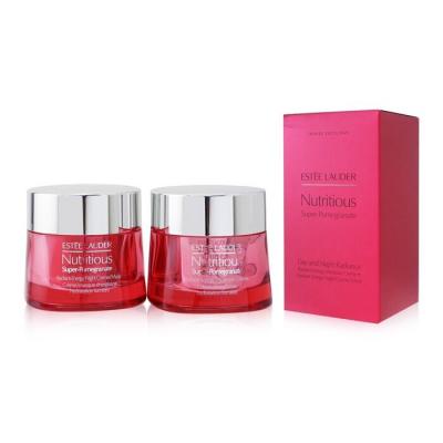 Estee Lauder Nutritious Super-Pomegranate Day & Night Radiance Set: Moisture Creme 50ml+ Night Creme/Mask 50ml 2pcs