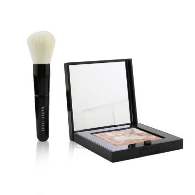 Bobbi Brown Highlighting Powder Set (1x Highlighting Powder + 1x Mini Face Brush) - #Pink Glow 2pcs