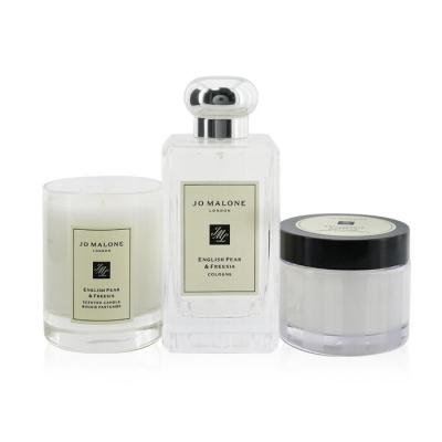 Jo Malone English Pear & Freesia Coffret: Cologne Spray 100ml/3.4oz + Body Cream 50ml/1.7oz + Scented Candle 4.78cm/1.88inches (Height) 3pcs