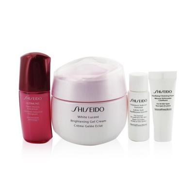 Shiseido White Lucent Holiday Set: Gel Cream 50ml + Cleansing Foam 5ml + Softener Enriched 7ml + Ultimune Concentrate 10ml 4pcs