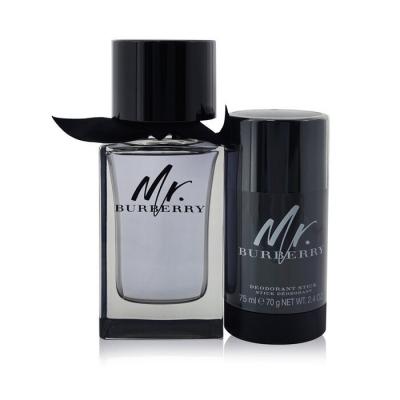 Mr. Burberry Coffret: Eau De Toilette Spray 100ml/3.3oz + Deodorant Stick 70g/2.4oz 2pcs