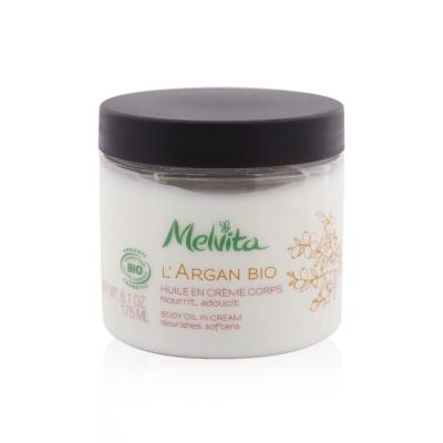 Melvita L'Argan Bio Body Oil In Cream - Nourishes & Softens 175ml/6.1oz