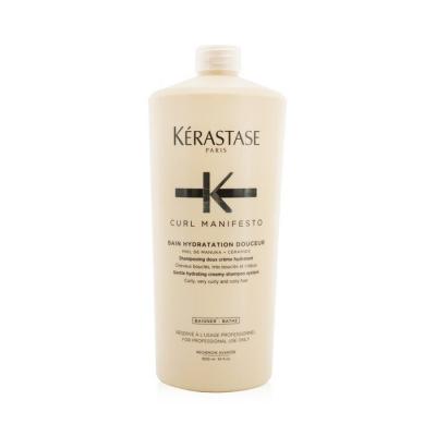 Kerastase Curl Manifesto Bain Hydratation Douceur Shampoo Gentle Creamy Shampoo - For Curly, Very Curly & Coily Hair (Salon Size) 1000ml/34oz