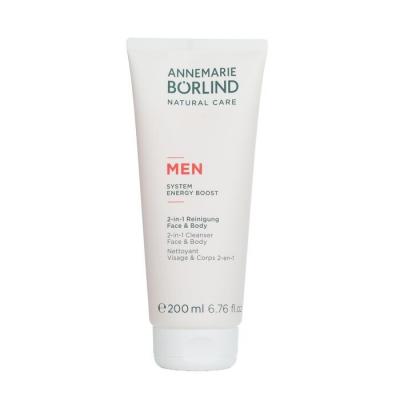 Annemarie Borlind Men System Energy Boost 2-in-1 Cleanser Face & Body 200ml/6.76oz