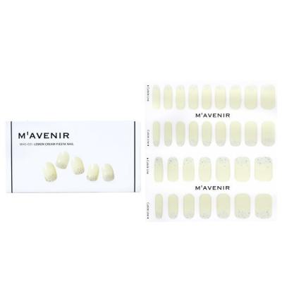 Mavenir Nail Sticker (White) - # Lemon Cream Fiesta Nail 32pcs