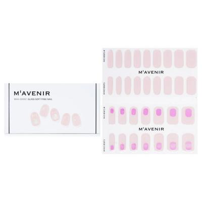 Mavenir Nail Sticker (Pink) - # Glass Soft Pink Nail 32pcs