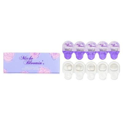 Miche Bloomin' Quarter Veil 1 Day Color Contact Lenses (107 Clear Grege) - - 2.50 10pcs