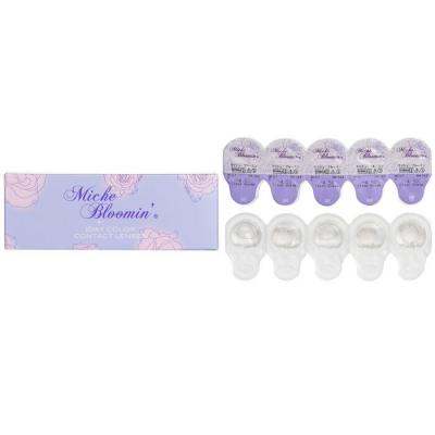 Miche Bloomin' Quarter Veil 1 Day Color Contact Lenses (107 Clear Grege) - - 4.50 10pcs