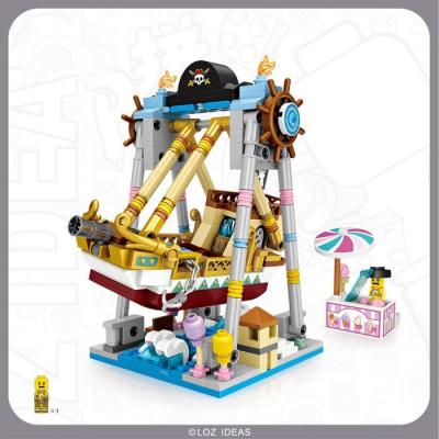 LOZ Dream Amusement Park Series - Pirate Ship Building Bricks Set 13.5 x 18 x 8 c