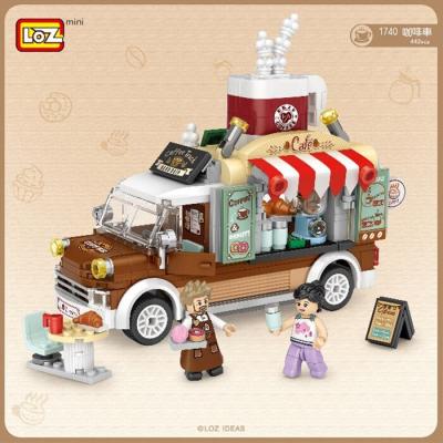 LOZ Mini Blocks - Coffee Car Building Bricks Set 14 x 18 x 8 cm