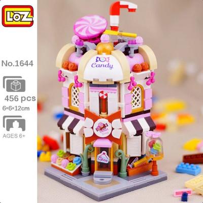 LOZ Street Series - Candy Shop Building Bricks Set 19.5x16.5x4.5cm