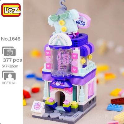 LOZ Street Series - Clothing Store Building Bricks Set 19.5x16.5x4.5cm