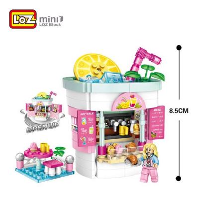 LOZ Dream Amusement Park Series - Beverage Shop Building Bricks Set 13.5 x 18 x 8cm