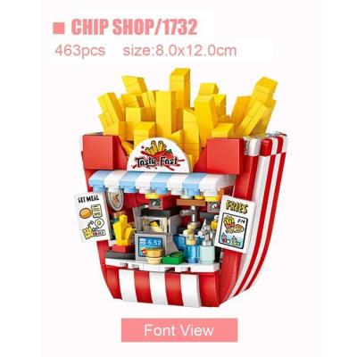 LOZ Dream Amusement Park Series - Chip Shop Building Bricks Set 14x18x8cm