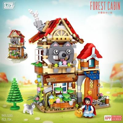 LOZ Mini Blocks - Forest Cabin Building Bricks Set 24 x 20.5 x 5cm