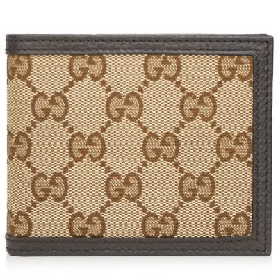 Gucci Signature Bifold Wallet 260987 Brown Brown