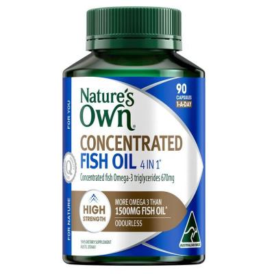 [Authorized Sales Agent] NATURE'S OWN 4 in 1 Concentrated Fish Oil - 90 Capsules 90pcs/box
