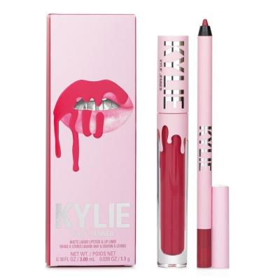 Kylie By Kylie Jenner Matte Lip Kit: Matte Liquid Lipstick 3ml + Lip Liner 1.1g - # 401 Victoria 2pcs