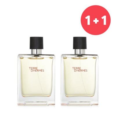 ?1+1 Set?Terre D'Hermes Eau De Toilette Spray 100ml/3.4oz x2