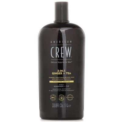 American Crew 3-in-1 Ginger + Tea Shampoo, Conditioner And Body Wash 1000ml/33.8oz