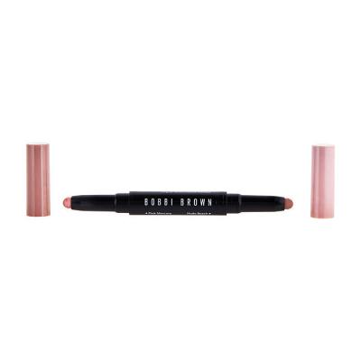 Bobbi Brown Dual Ended Long Wear Cream Eyeshadow Stick - # Pink Steel Shimmer/Bark Matte 1.6g/0.05oz