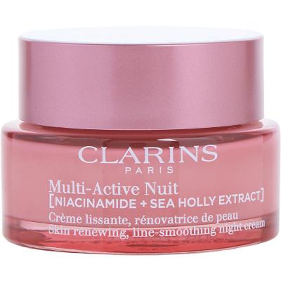 Clarins Multi-Active Nuit (Niacinamide + Sea Holly Extract) Skin Renewing Line-Smoothing Night Cream All Skin Types 50ml/1.7oz
