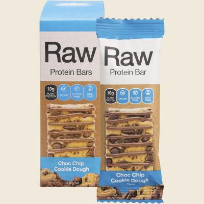 Raw Protein Bar Choc Chip Cookie Dough 10x40g