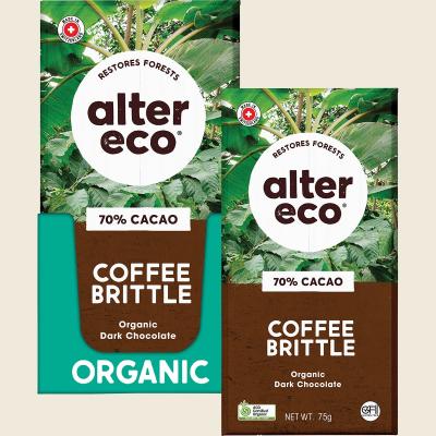 Chocolate Bar Coffee Brittle 70% 12x75g
