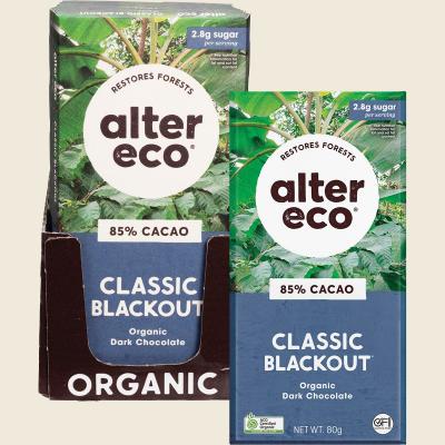 Chocolate Organic Dark Classic Blackout 12x80g