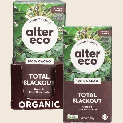 Chocolate Organic Dark Total Blackout 12x75g