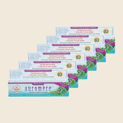 Toothpaste Ayurvedic Mint Free Fluoride Free 6x117g