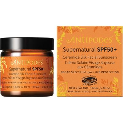 Supernatural SPF50+ Ceramide Silk Sunscreen 60ml