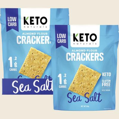 Almond Flour Crackers Sea Salt 8x64g