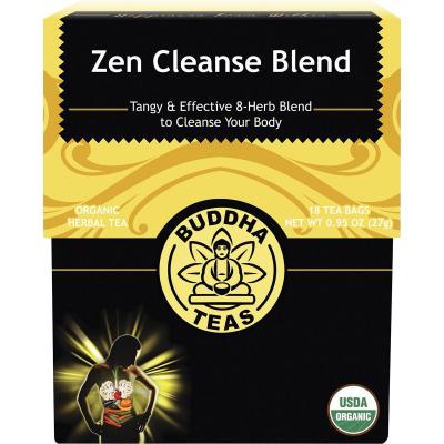 Organic Herbal Tea Bags Zen Cleanse Blend 18pk
