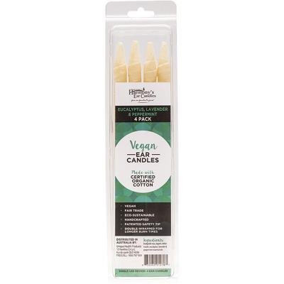 Vegan Ear Candles Eucalyptus, Lavender & Peppermint 4pk