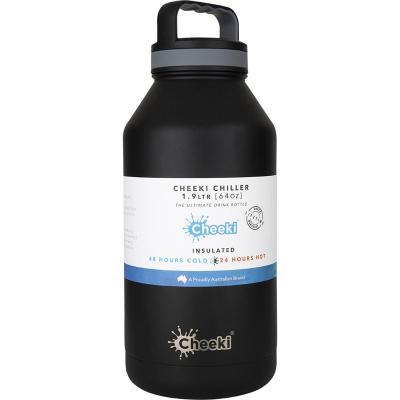 Stainless Steel Bottle Adventure Insulated Black 2L