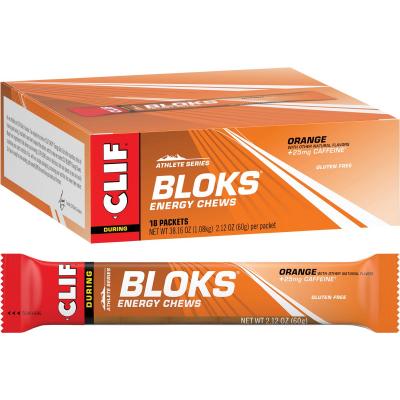 Bloks Energy Chews Orange 25mg Caffeine 18x60g