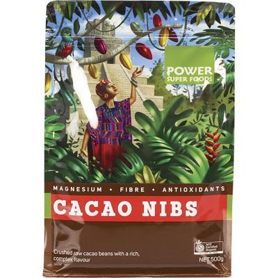 Cacao Nibs Raw Certified Organic 500g